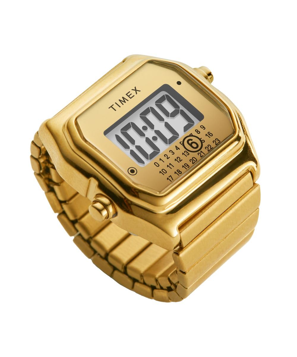 時計 TIMEX x MM6 Maison Margiela Ring Watch Timex Maison Margiela Unisex Digital Quartz Ring Watch Lab Ring